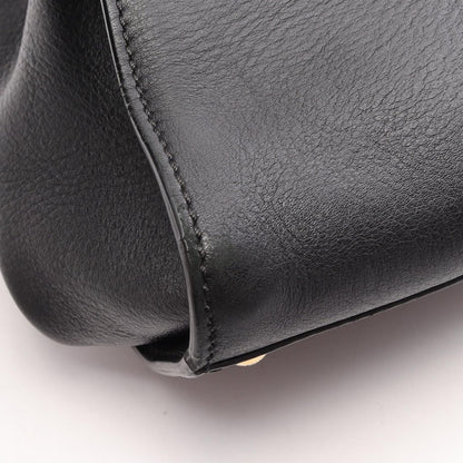 Fendi Peekaboo Large 2-Way Black Leather Handbag — view 7