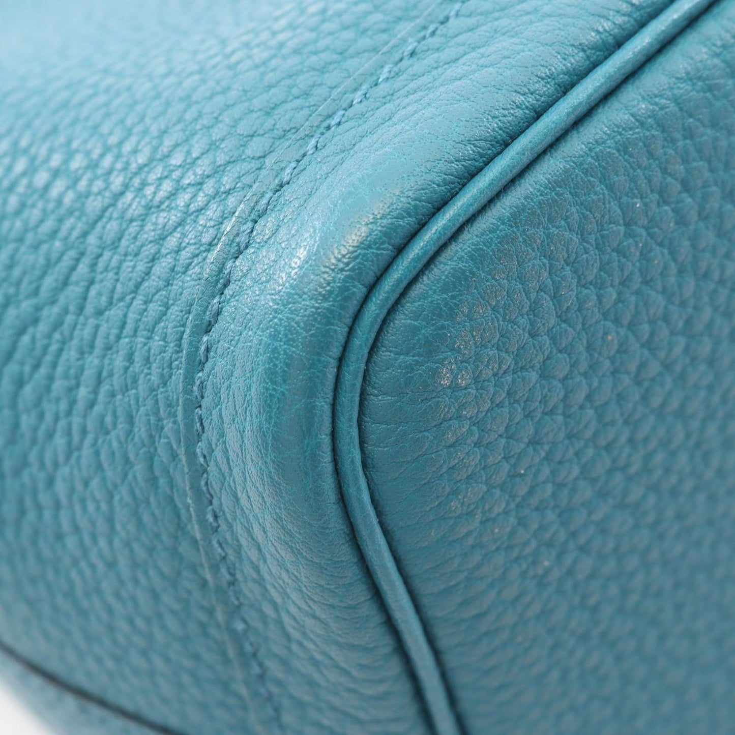 Hermes Tote Bag Garden Party TPM Cobalt Leather — view 8