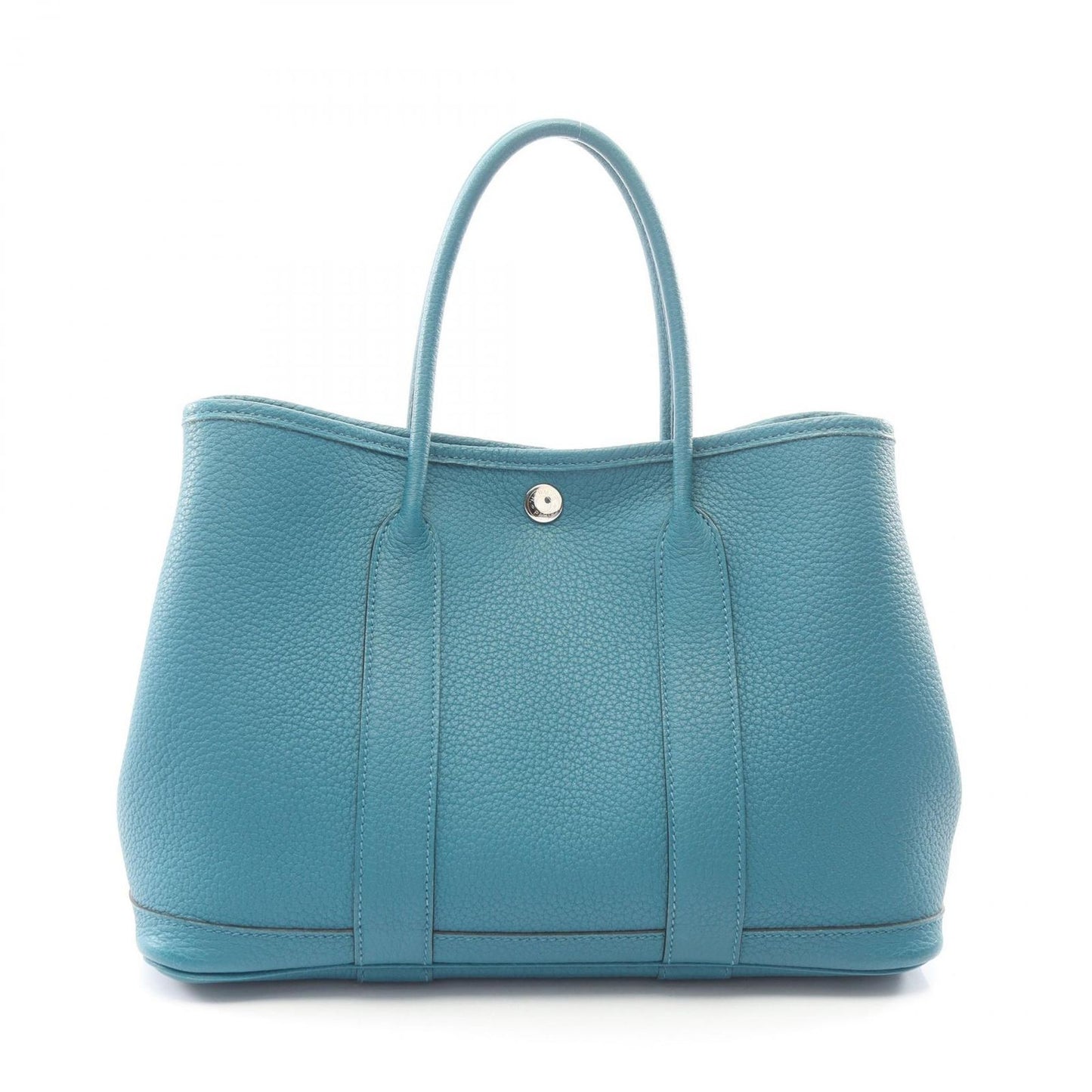 Hermes Tote Bag Garden Party TPM Cobalt Leather