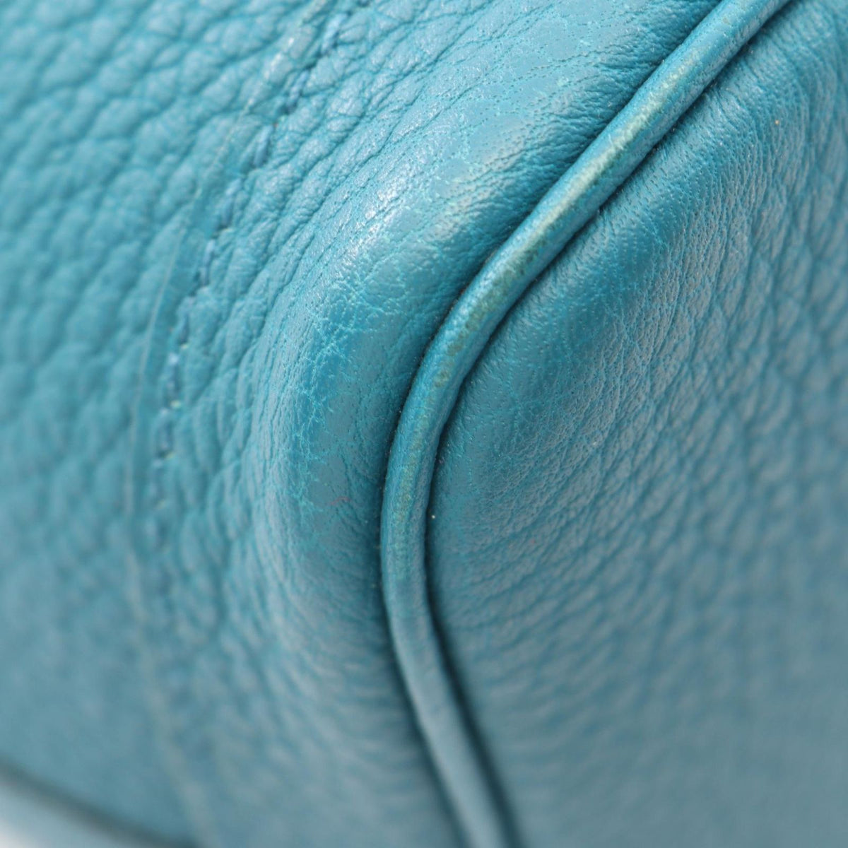 Hermes Tote Bag Garden Party TPM Cobalt Leather — view 7