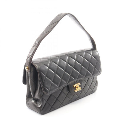 Chanel Quilted Face Black Lambskin Shoulder Bag — view 2