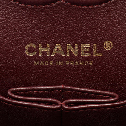 Chanel Shoulder Bag Quilted Double Flap Black Caviar Leather Chain — view 4