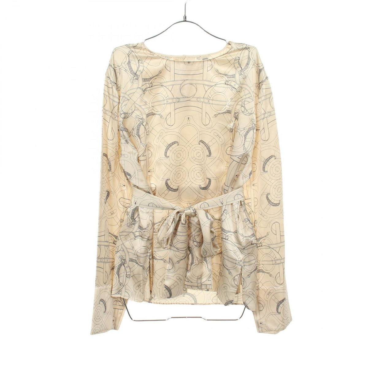 Hermes Blouse Eperon D'or Silk Apron d'Or