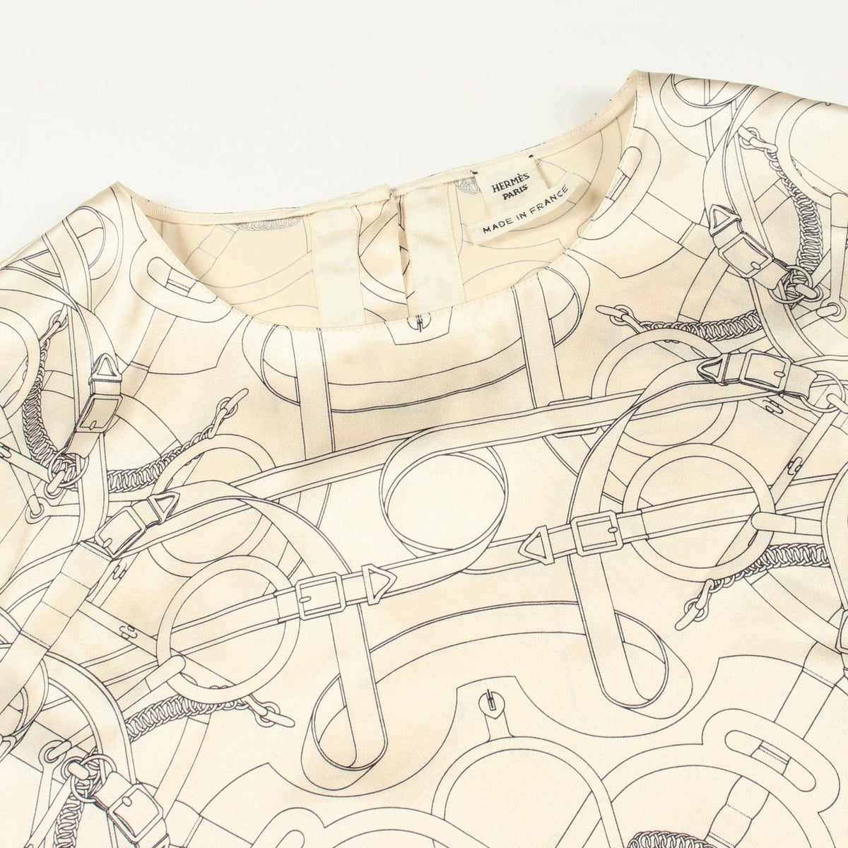 Hermes Blouse Eperon D'or Silk Apron d'Or — view 5