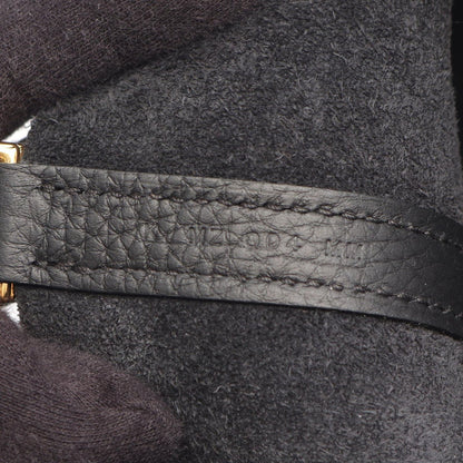 Hermes Picotin Lock PM Black Leather Handbag — view 5