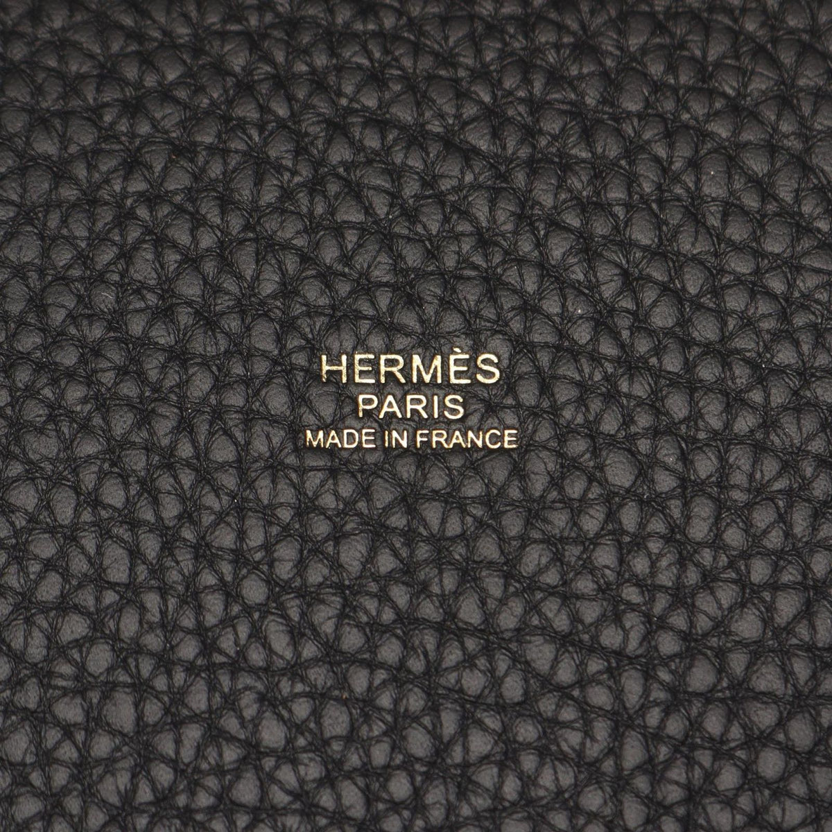 Hermes Picotin Lock PM Black Leather Handbag — view 4