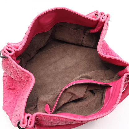 Bottega Veneta Tote Bag Intrecciato Pink Leather — view 3