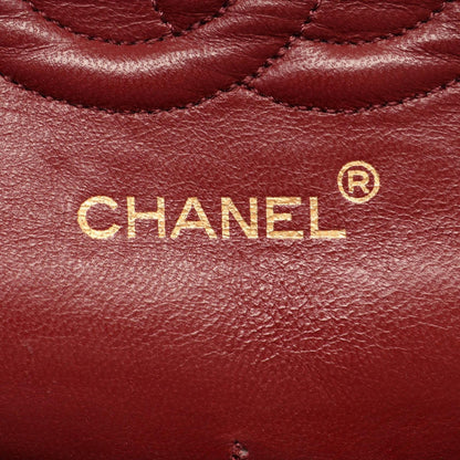 Chanel Shoulder Bag Quilted Double Flap Black Lambskin Chain — view 4
