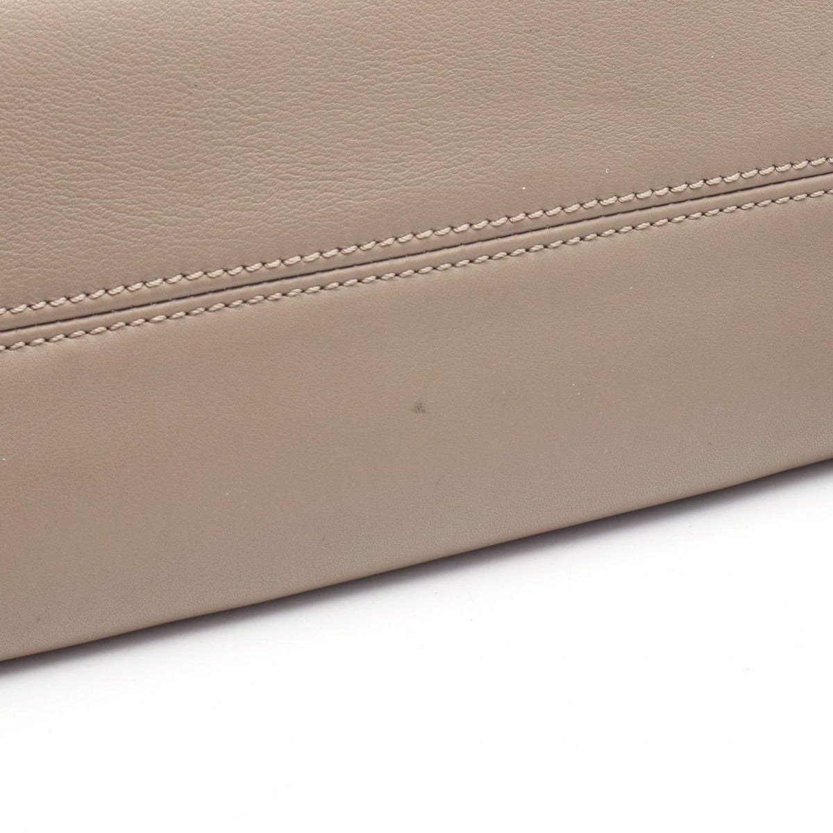Fendi by the Way Medium 2-Way Gray Leather Handbag — view 7