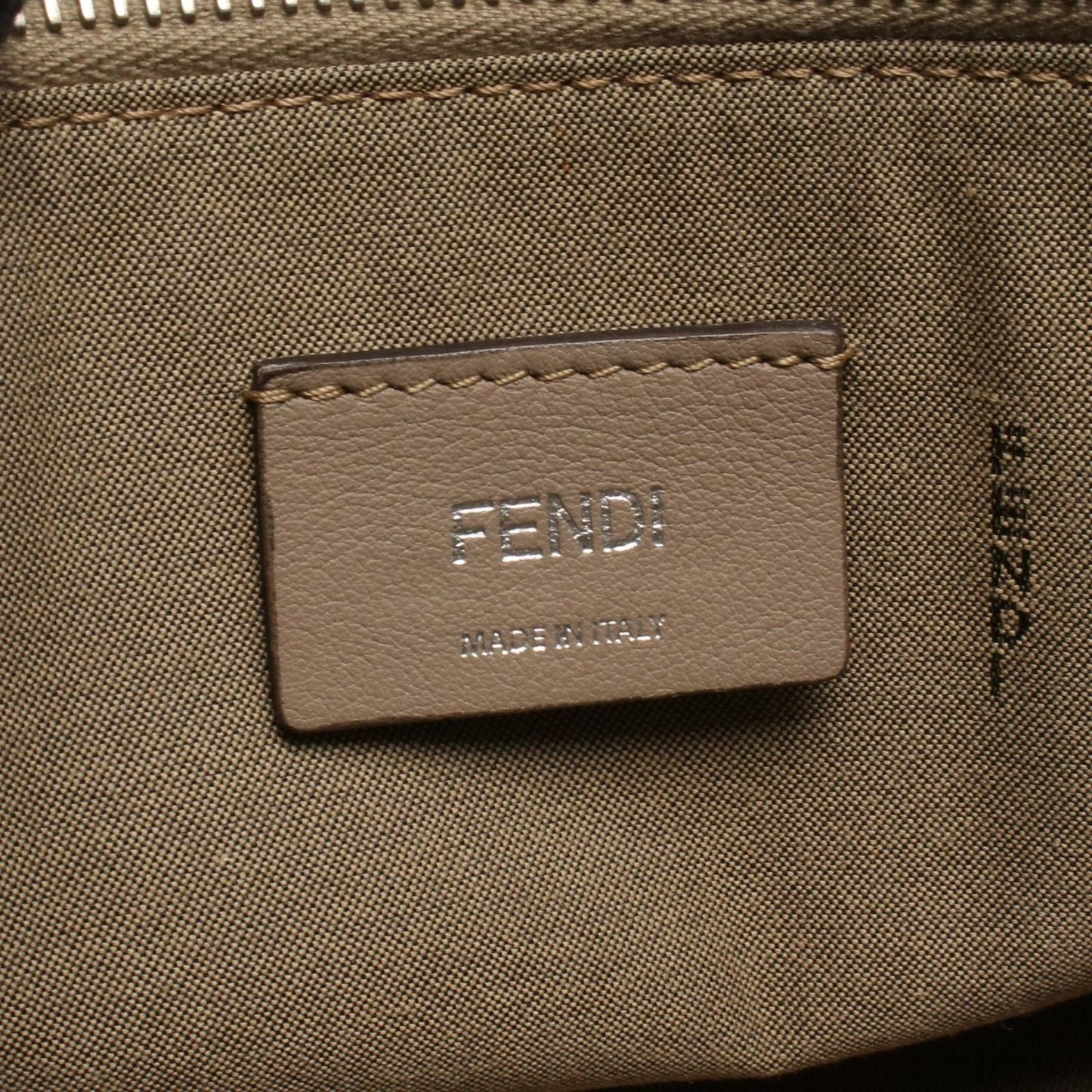 Fendi by the Way Medium 2-Way Gray Leather Handbag — view 4