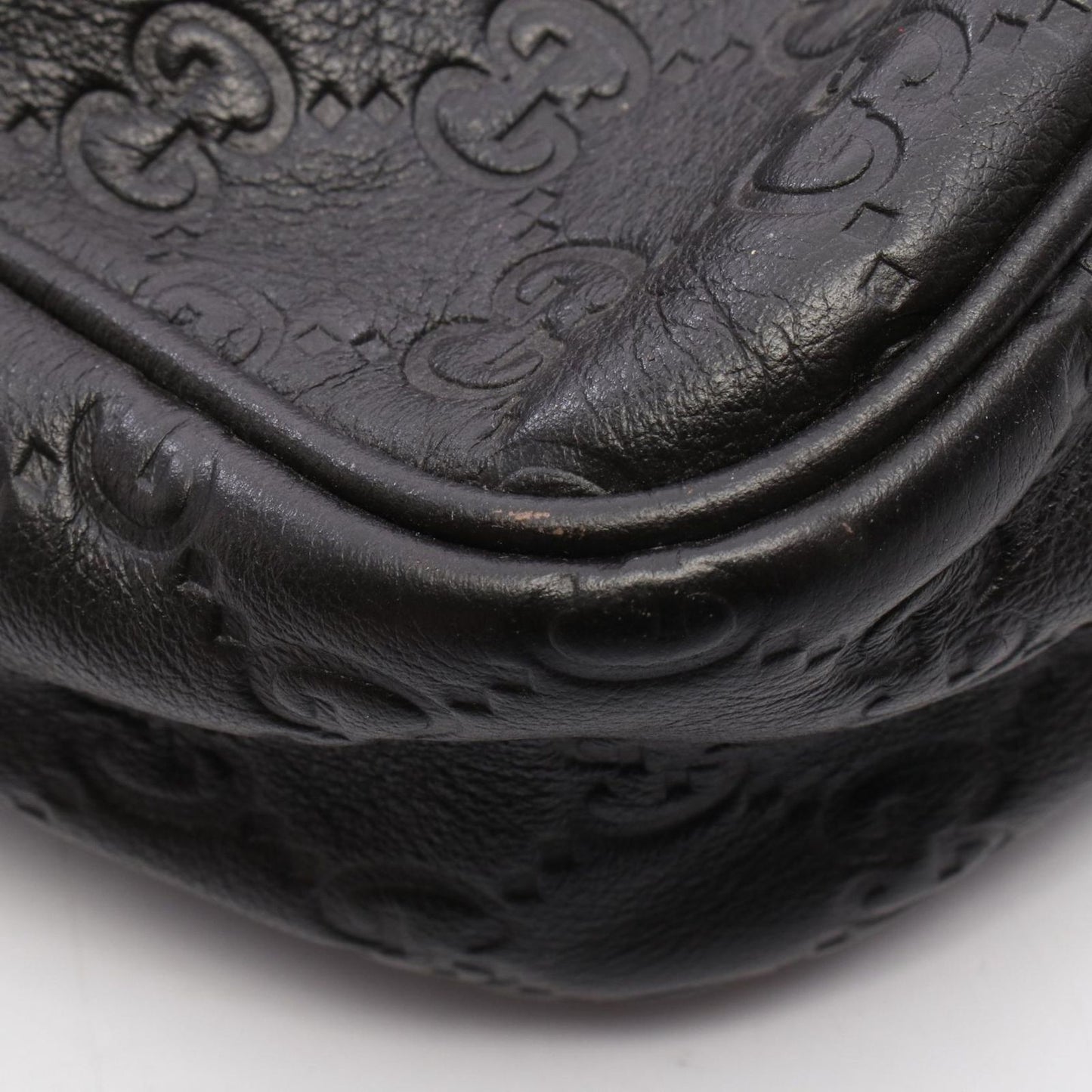 Gucci Shoulder Bag Guccissima Dark Brown Leather Guccissima — view 6