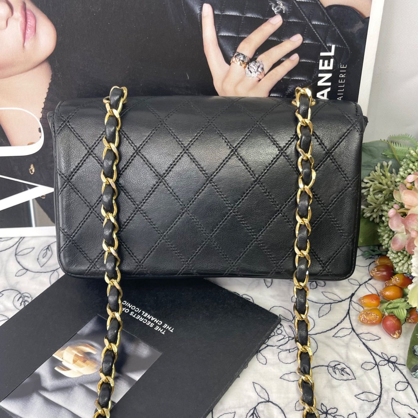 Chanel Vintage Quilted Jumbo CC Logo Shoulder Bag — view 2
