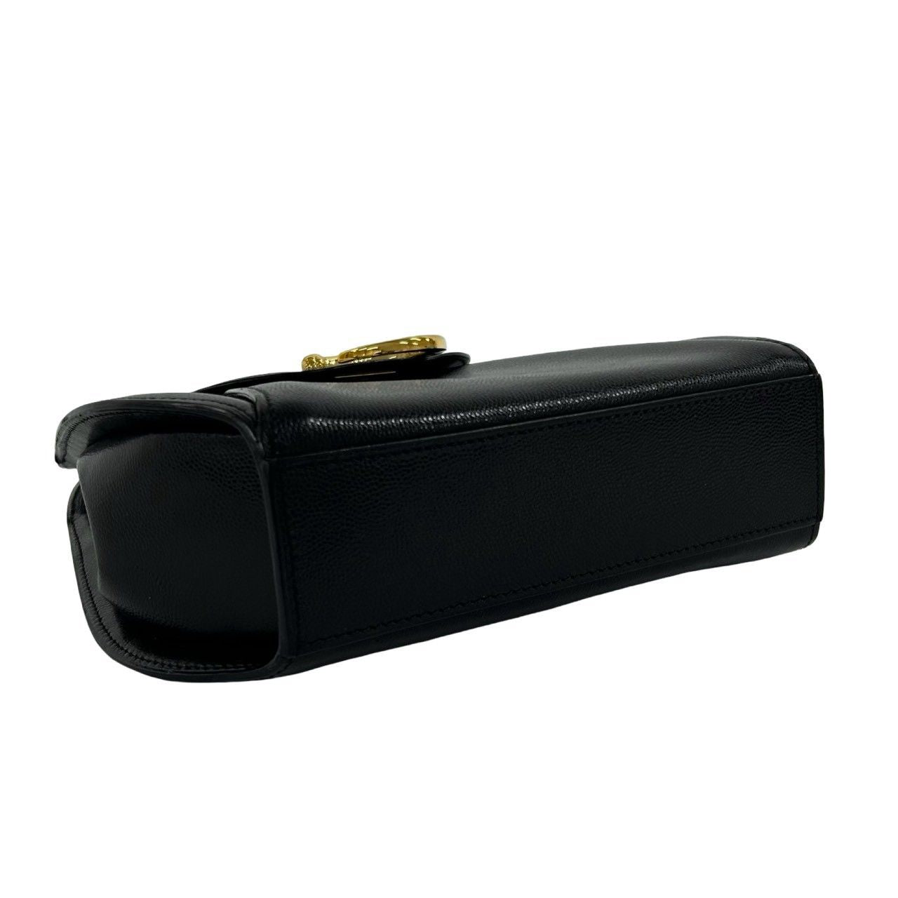 Cartier Vintage Panthere Leather Handle Mini Tote Bag Black — view 7