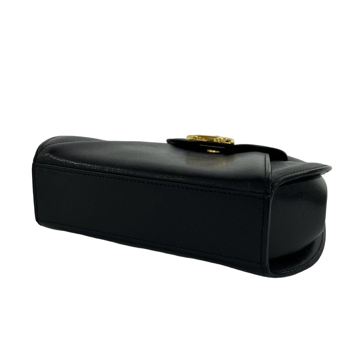 Cartier Vintage Panthere Leather Handle Mini Tote Bag Black — view 8