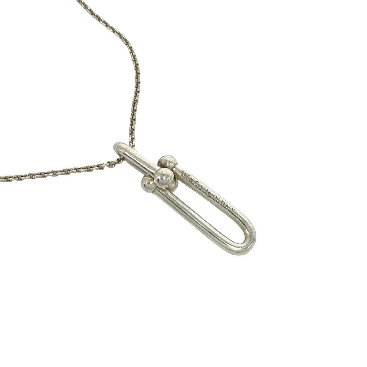 Tiffany & Co HardWear Link Necklace 925 Sterling Silver Pendant Choker Accessory — view 4