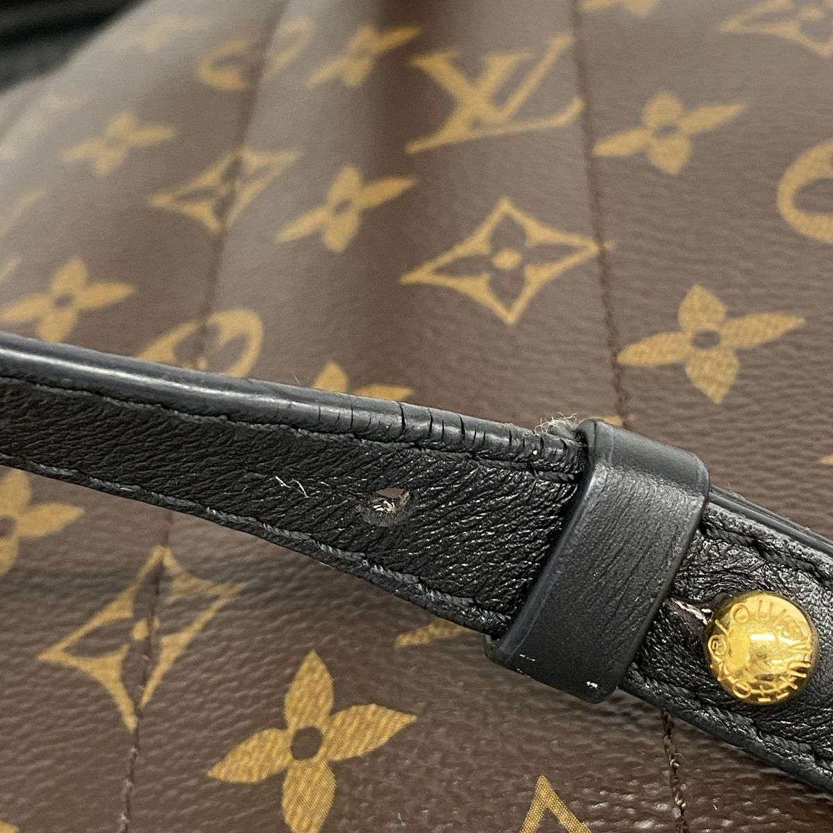 Louis Vuitton Backpack Monogram Palm Spring PM Brown — view 7