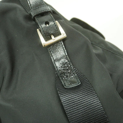 Prada Backpack Nylon Black Silver — view 6