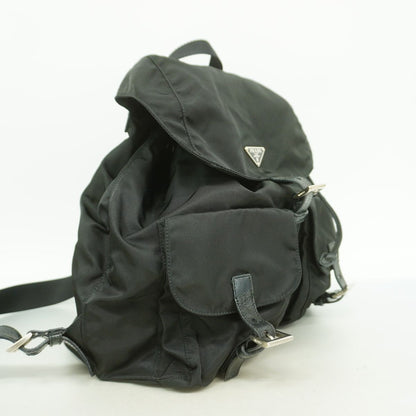 Prada Backpack Nylon Black Silver — view 2