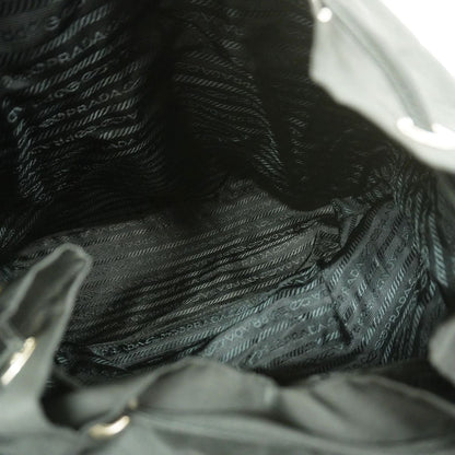 Prada Backpack Nylon Black Silver — view 4