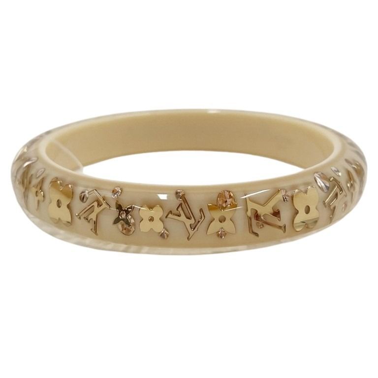 Louis Vuitton Ankle John Clear Gold Resin Bracelet