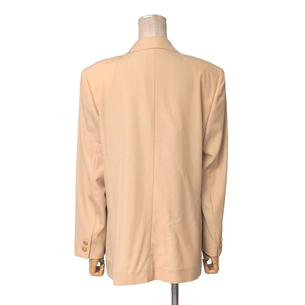 Dior Vintage Tailored Jacket L Emblem Embroidery Blazer Gold Button — view 3