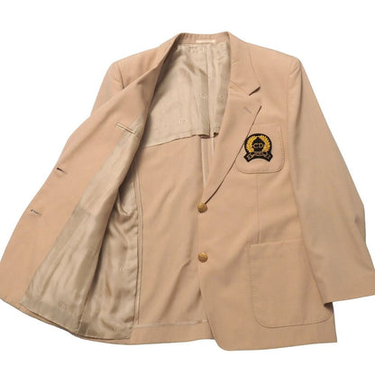 Dior Vintage Tailored Jacket L Emblem Embroidery Blazer Gold Button — view 7