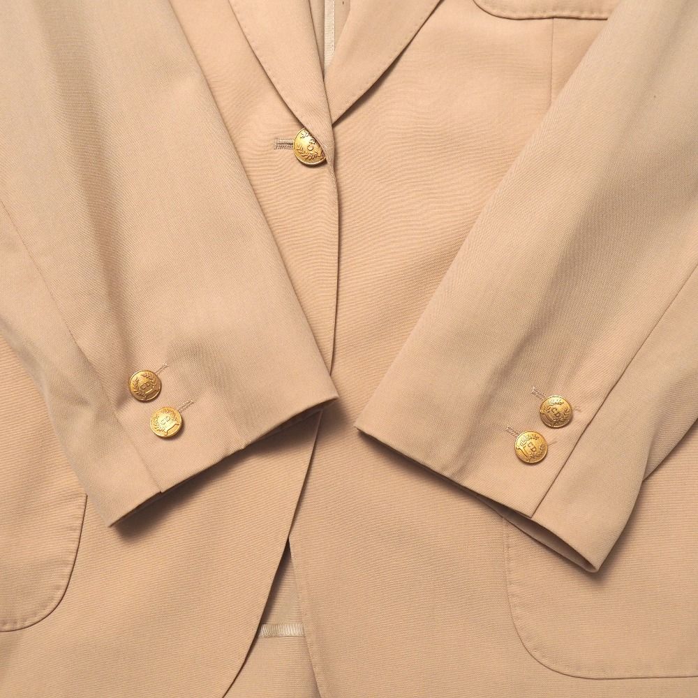 Dior Vintage Tailored Jacket L Emblem Embroidery Blazer Gold Button — view 5