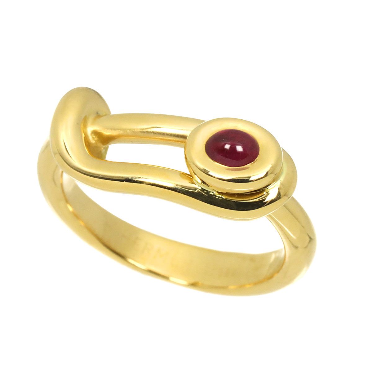 Hermes 51 Ring Ruby 18K Yellow Gold — view 4