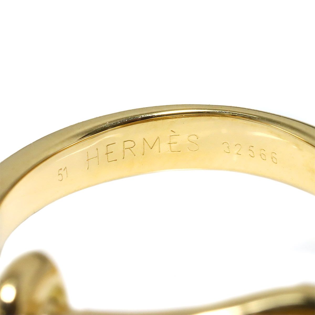 Hermes 51 Ring Ruby 18K Yellow Gold — view 3