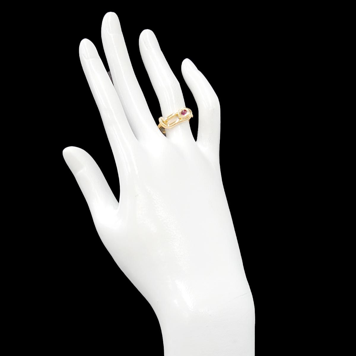 Hermes 51 Ring Ruby 18K Yellow Gold — view 8