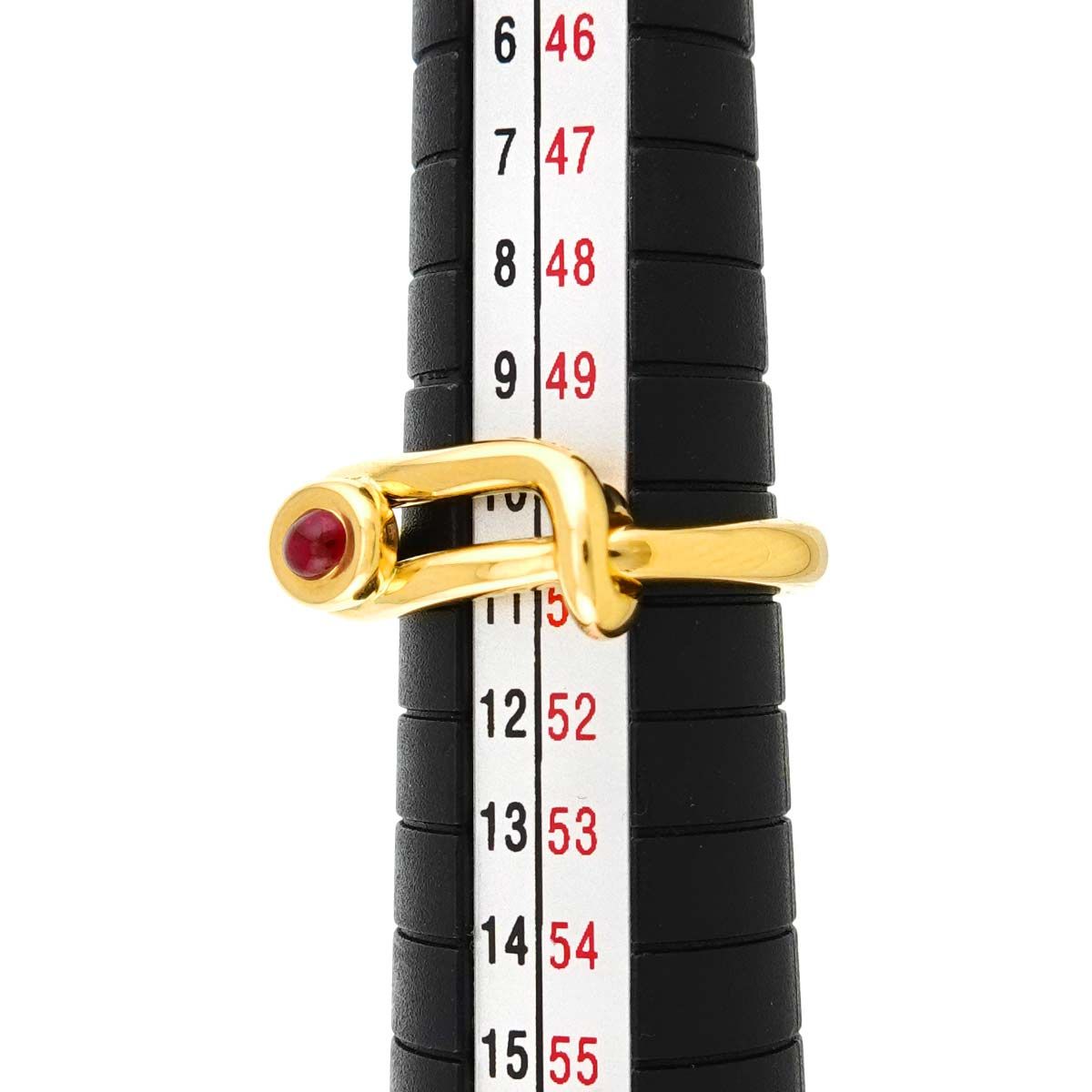 Hermes 51 Ring Ruby 18K Yellow Gold — view 7