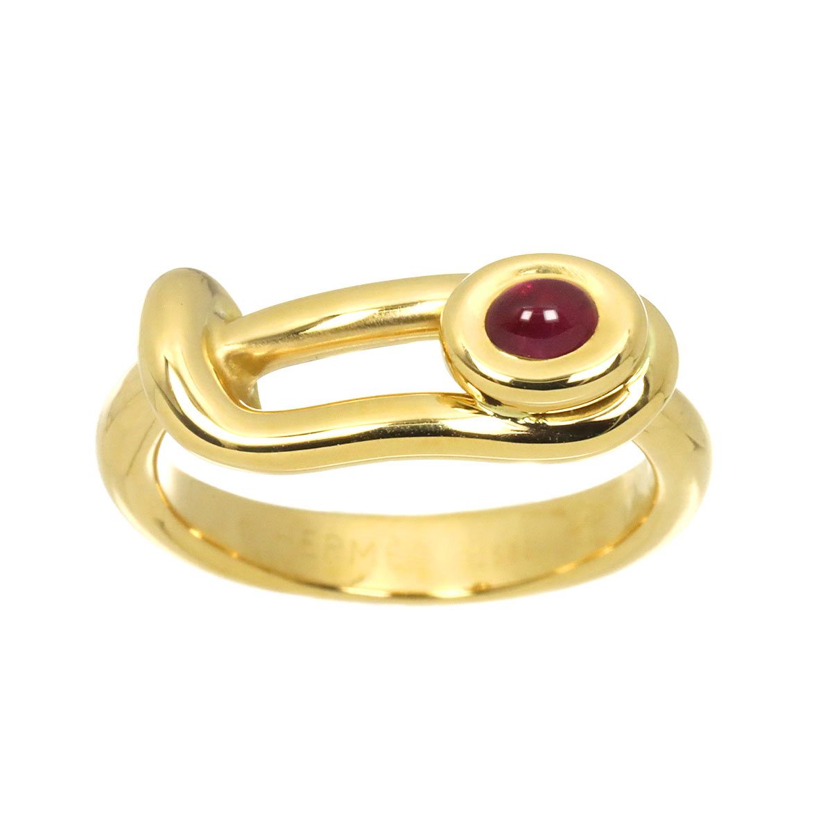 Hermes 51 Ring Ruby 18K Yellow Gold — view 2