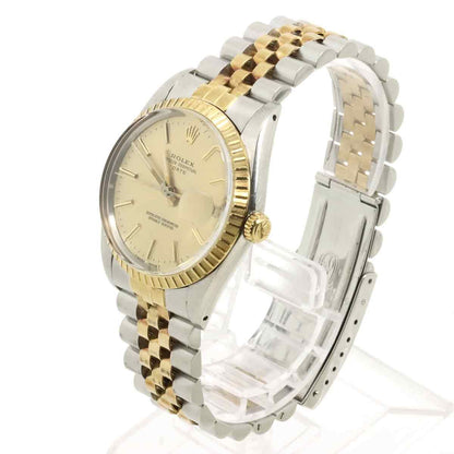 Rolex Oyster Perpetual Date Number Watch 18K Yellow Gold Automatic — view 2