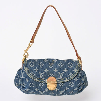 Louis Vuitton Mini Pleaty Bag Monogram Denim Indigo Blue