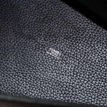 Hermes Picotin MM Hand Bag Taurillon Clemence Black Silver — view 7