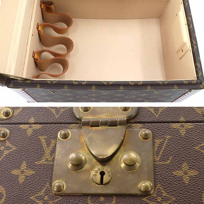 Louis Vuitton Monogram Boite Flacon Makeup Box Vanity Hand Bag Brown — view 8