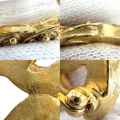 Chanel 94A Brooch CC Logo Triple Coco Accessory Vintage Gold Plated — view 5