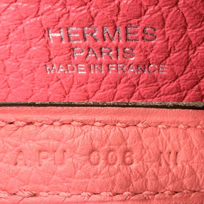 Hermes Picotin Lock PM Taurillon Clemence Pink Silver Vintage Handbag — view 5
