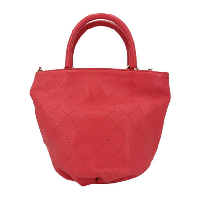 Chanel 2-Way Quilted Handbag Chain Shoulder Bag Crossbody CC Logo Leather — view 2