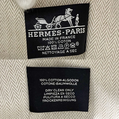 Hermes Handbag Brid-a-brac PM Pouch Toile Ash Beige White Silver Vintage — view 5