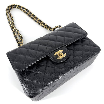 Chanel Shoulder Bag Quilted 23 Double Chain Flap Crossbody CC Logo Turnlock — view 3