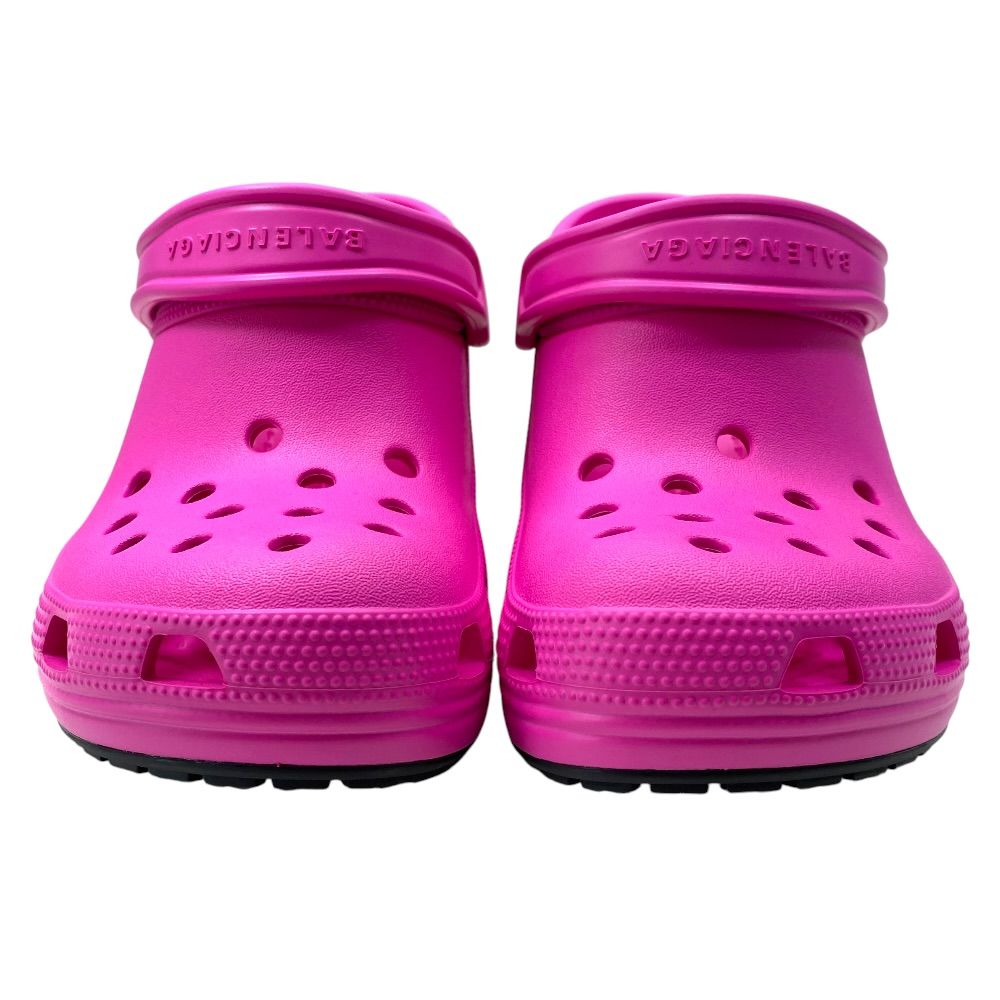 Balenciaga Madame 80 Crocs Mules Pumps Rubber Pink Shoes — view 2