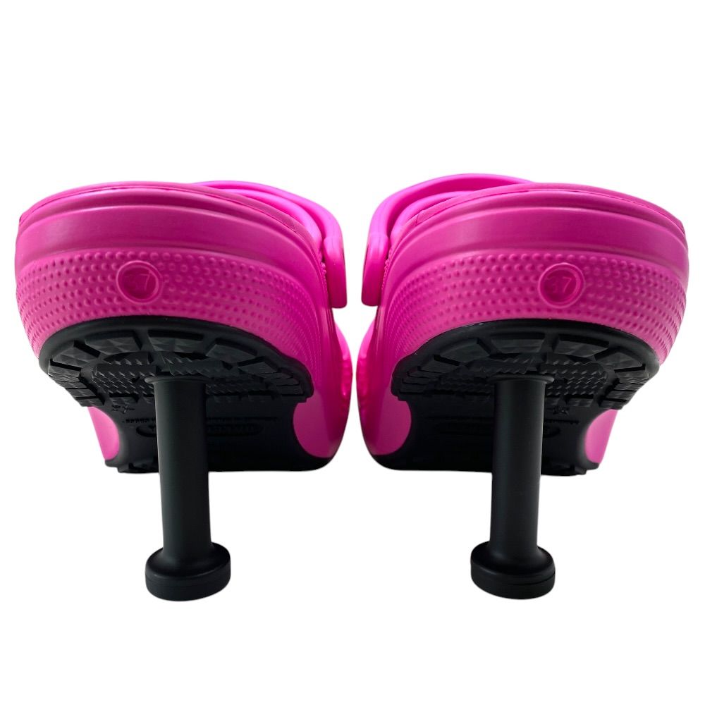 Balenciaga Madame 80 Crocs Mules Pumps Rubber Pink Shoes — view 4
