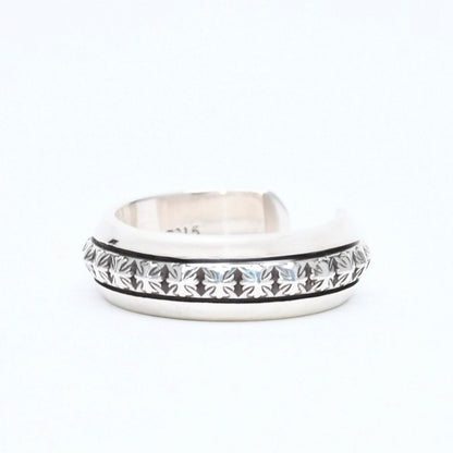 Chrome Hearts CH Plus Pyramid Open Band CH Ring — view 2