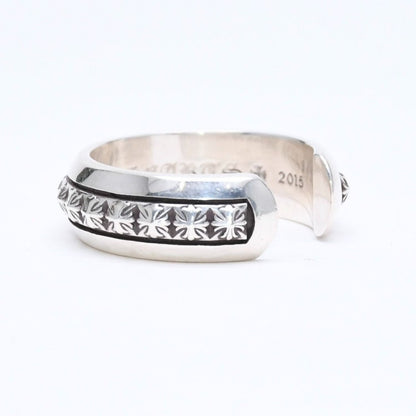 Chrome Hearts CH Plus Pyramid Open Band CH Ring — view 7