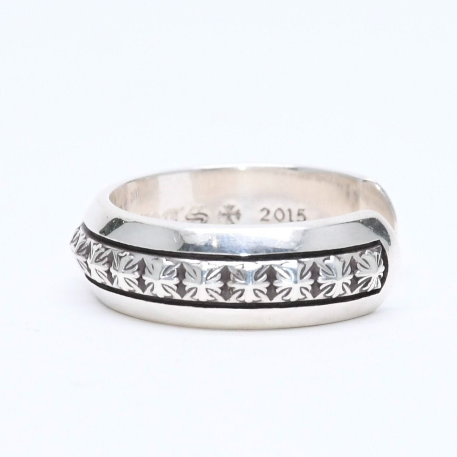 Chrome Hearts CH Plus Pyramid Open Band CH Ring — view 3
