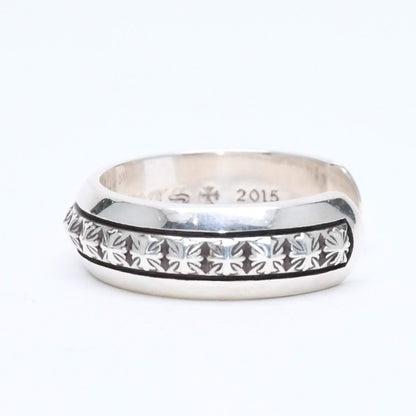 Chrome Hearts CH Plus Pyramid Open Band CH Ring — view 3