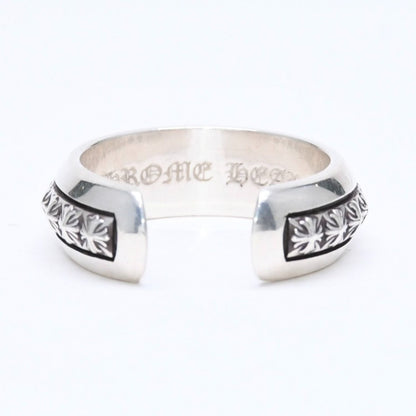 Chrome Hearts CH Plus Pyramid Open Band CH Ring — view 8