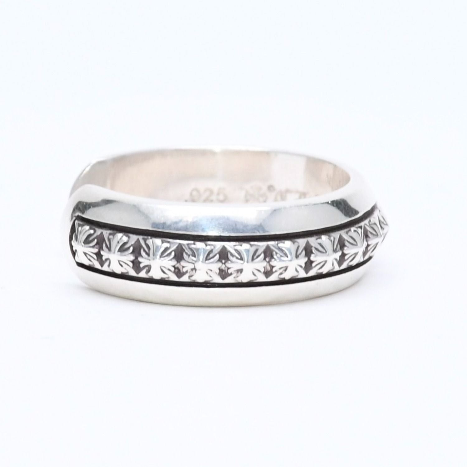 Chrome Hearts CH Plus Pyramid Open Band CH Ring — view 5