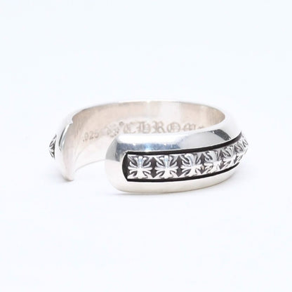 Chrome Hearts CH Plus Pyramid Open Band CH Ring — view 6